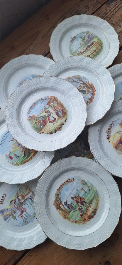 Assiettes parlantes Hamage Moulin des Loups