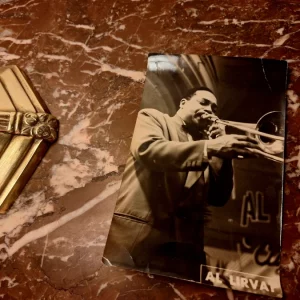 Photographie jazz Al Lirvat dédicacée – La Cigale Paris (années 1940–1950)