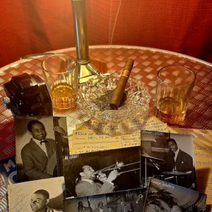 Photographies Jazz La Cigale Paris lot de 6 tirages argentiques dedicaces 1940-1950