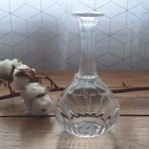 Carafe à liqueur ancienne - Verre taillé XIXe