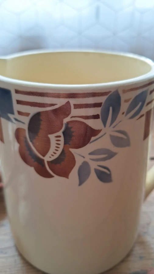 Pichet Digoin Sarreguemines - Années 1950 Détails 2