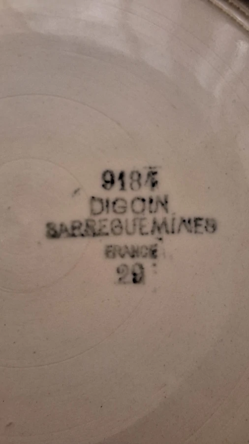 Pichet Digoin Sarreguemines - Années 1950 Poincon