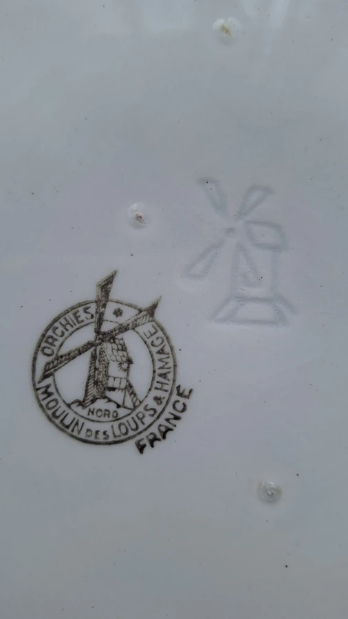 Soupière Art Déco Orchies Nord Moulins des Loups et Hamage Poincon