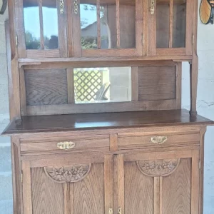 Buffet deux corps restauré Art Nouveau - Art Déco