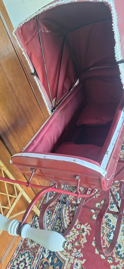 Landau d'enfant Napoléon III (1852-1870) Restauré détails