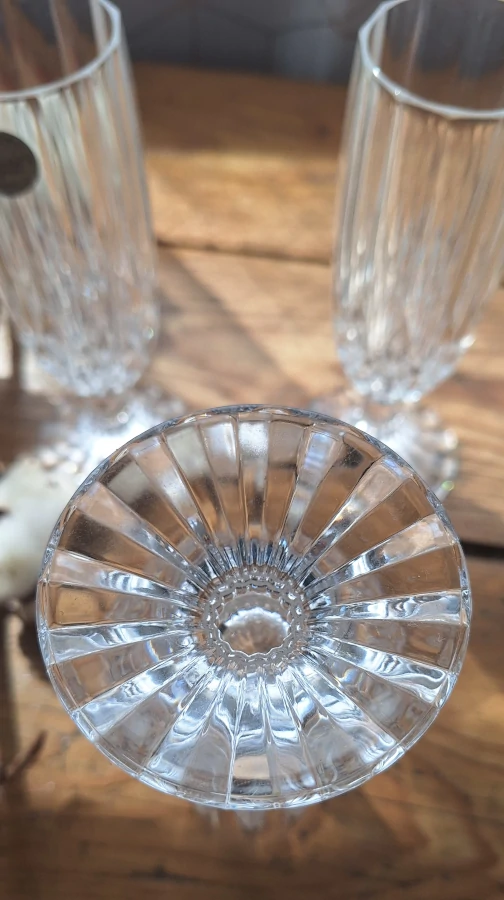 Lot de 3 flûtes à champagne Cristal d'Arques - Modèle Bretagne Dos