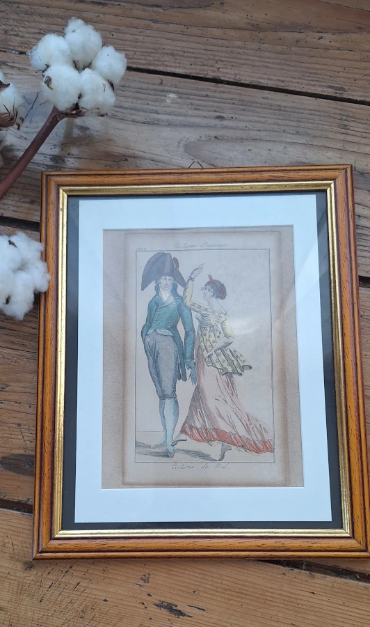Gravure de mode - Costume de Bal de 1802